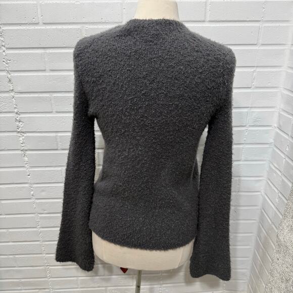 360 Sweater NWT Emory VNeck Wool Alpaca Blend Sweater Granite Gray Sz XS Soft - Picture 5 of 14